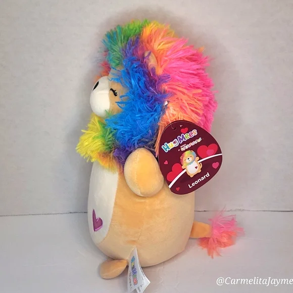 ❤️ LEONARD 🦁 Rainbow Lion HugMee Valentines 2024 Original Squishmallow ☆》NWT《☆ - Picture 6 of 8